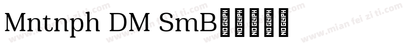 Montnapha DEMO SemiB字体转换